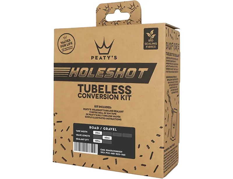 Balfes Bikes Peaty's Peatys Holeshot Tubeless Conversion Kit - 23mm - Road/Gravel | Free postage over £30, £10 off first order, price match & 0% finance.
