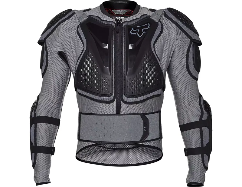 Fox Racing Titan Sport Chest Guard Jacket in Cloud Grey