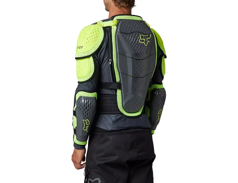 Fox Racing Titan Sport Chest Guard Jacket in Dark Shadow Grey-2