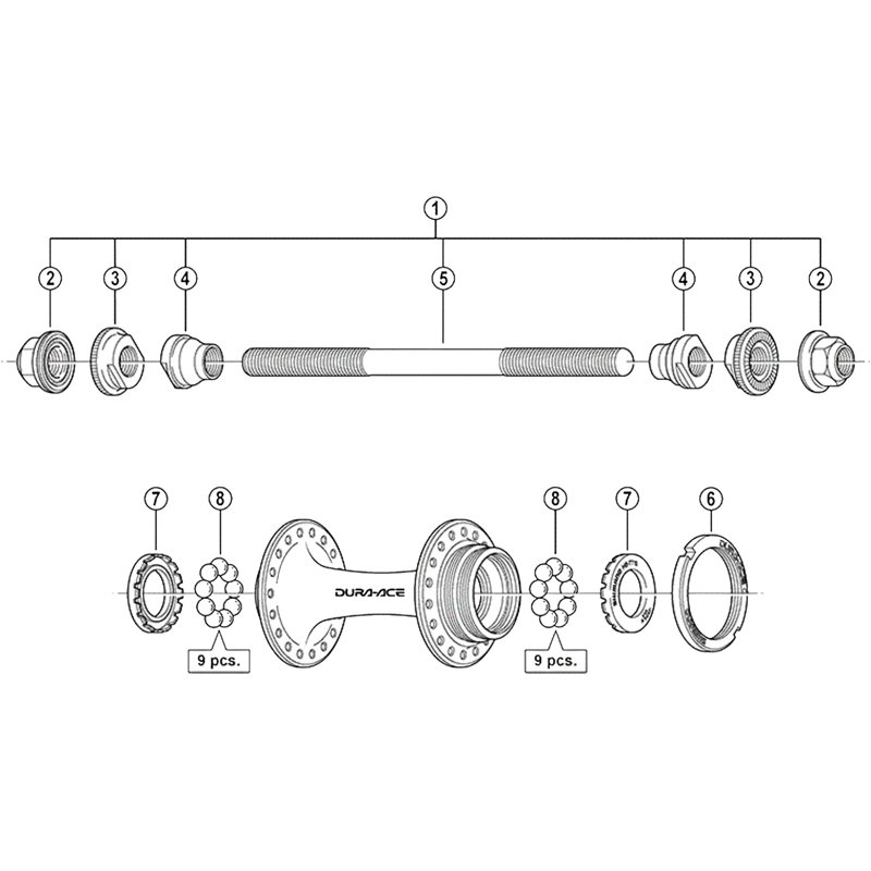 Balfes Bikes Shimano Dura-Ace Track hub nut M10 | Free postage over £30, £10 off first order, price match & 0% finance.
