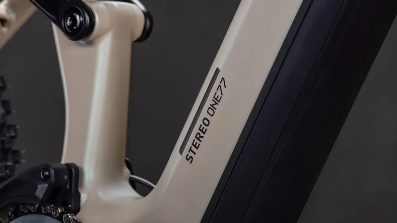 Cube Stereo Hybrid one77 HPC SLX 800 Full Suspension Electric Mountain Bike 2026 in Glinatsand/Black-4