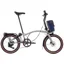 Brompton Electric G Line with Roller Frame 4 Speed Folding Bike 2026 in Traildust White