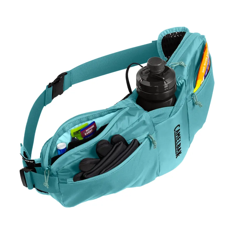 Camelbak Podium Flow 4 Hydration Belt with 21oz Podium Dirt Series Bottle in Arctic Blue-6