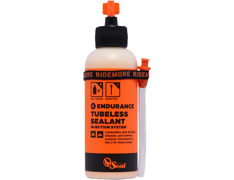 Orange Seal Endurance Tubeless Sealant With Injector 4oz in Orange