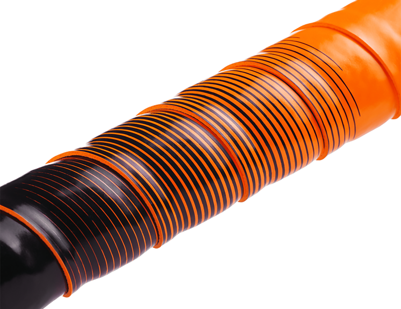 Fizik Vento Microtex Tacky Bi-Colour Handlebar Tape in Fluro Orange/Black-1