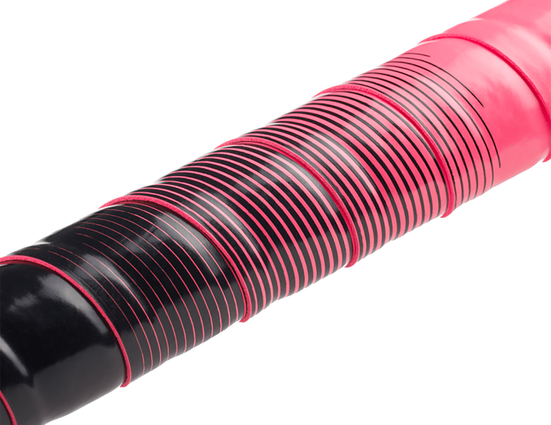 Fizik Vento Microtex Tacky Bi-Colour Handlebar Tape in Fluro Pink/Black-1