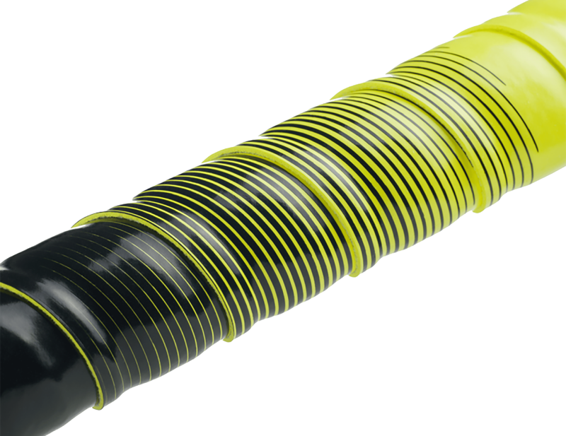 Fizik Vento Microtex Tacky Bi-Colour Handlebar Tape in Fluro Yellow/Black-1