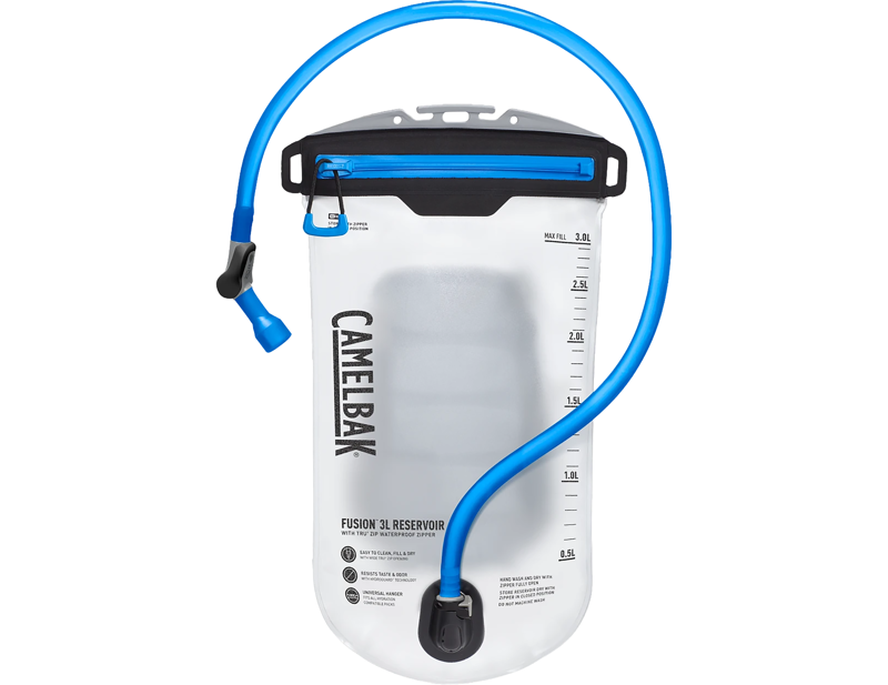 Camelbak Fusion 3L Reservoir with TRU Zip Waterproof Zipper in Clear