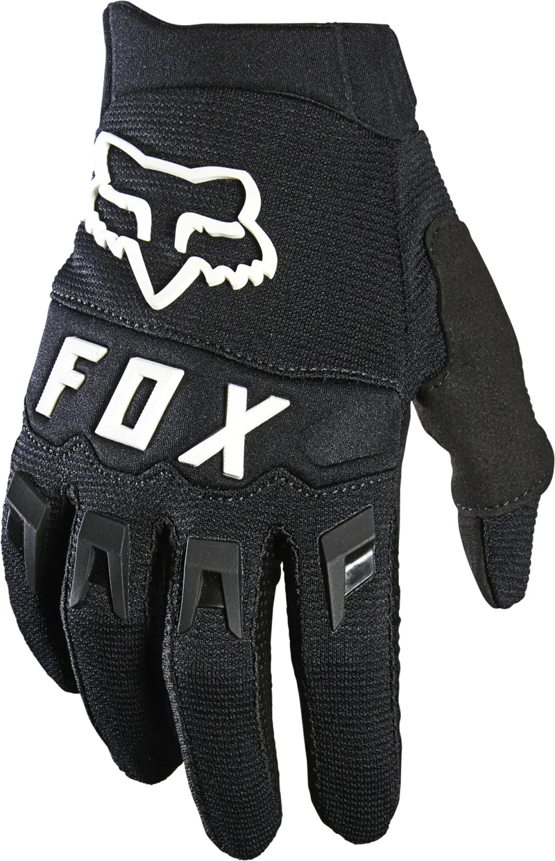 Fox Racing Youth Dirtpaw Full Finger Gloves in Black/White