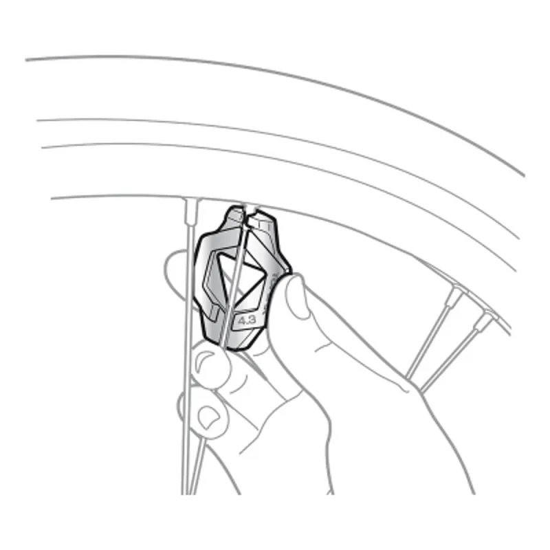 Topeak Duo Spoke Wrench 14 15G in Black/Silver-5