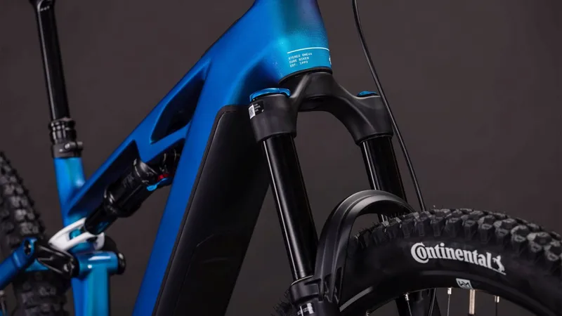 Cube Stereo Hybrid one44 HPC SLX 800 Full Suspension Electric Mountain Bike 2026 in Nebula/White-5