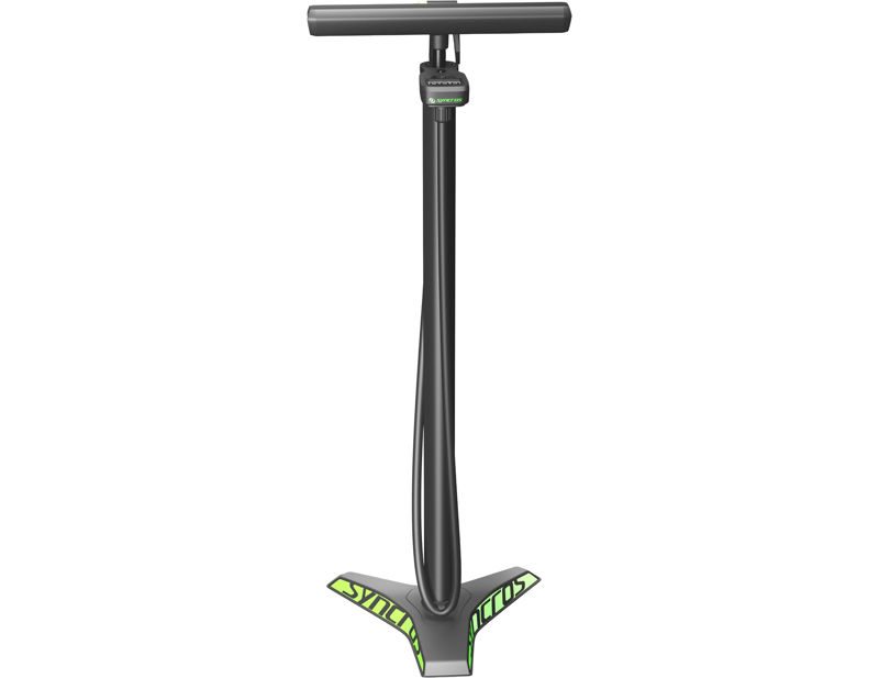 Syncros Vernon 2.0 Digital Floor Pump in Matt Black/Green