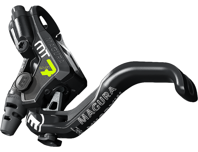 Magura MT7 Pro 1-Finger HC Brake Lever in Black/Yellow-1