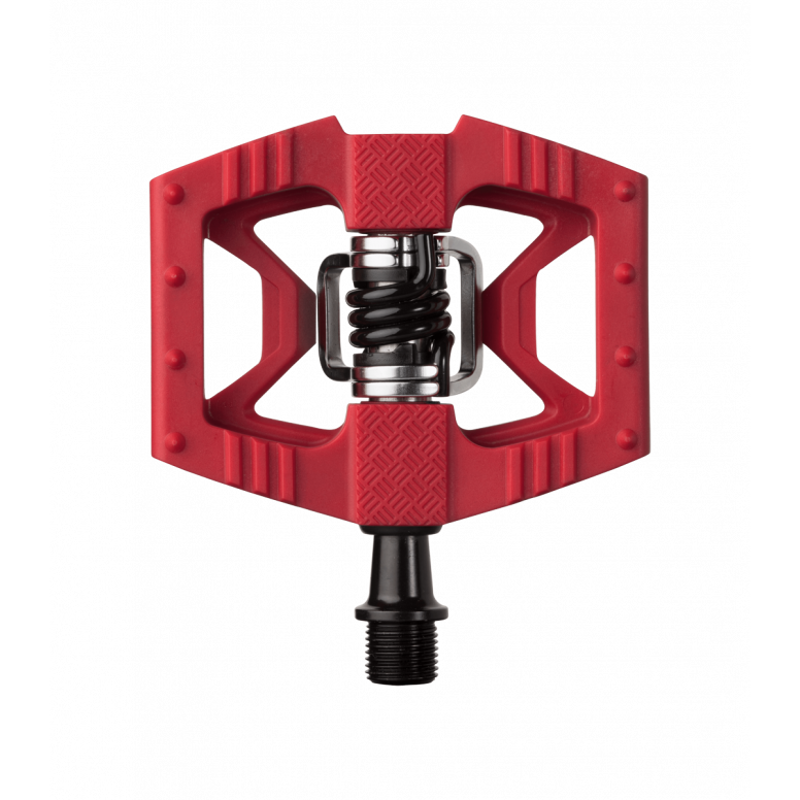 Crankbrothers Double Shot 1 Hybrid Pedals in Red/Black-1