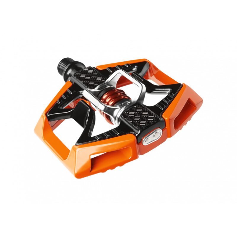Crankbrothers Double Shot 2 Hybrid Pedals in Black/Orange-2