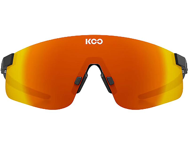 Koo Nova Sunglasses in Black Matt/Red Mirror-1