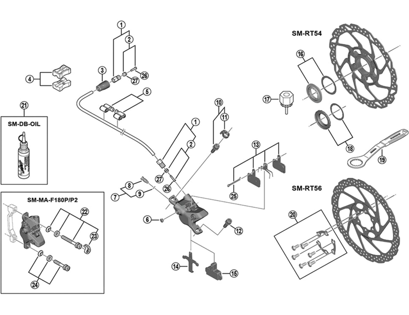 Balfes Bikes Shimano BR-MT400 connection bolt unit | Free postage over £30, £10 off first order, price match & 0% finance.