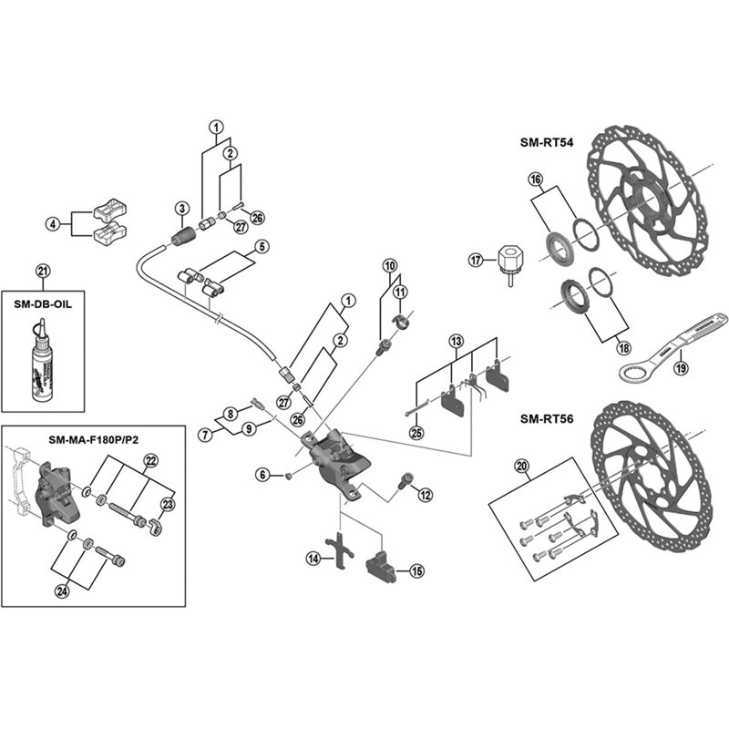 Balfes Bikes Shimano BR-MT400 connection bolt unit | Free postage over £30, £10 off first order, price match & 0% finance.