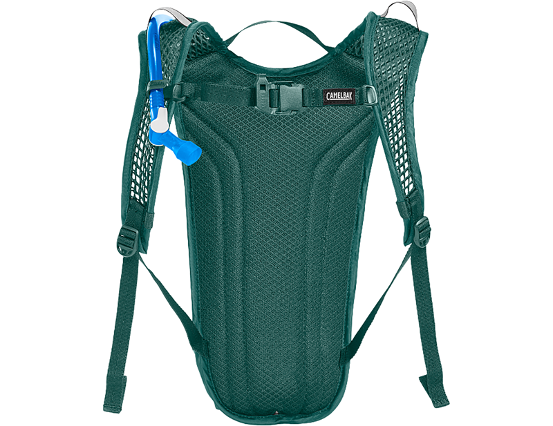 Camelbak Kids' Mini M.U.L.E. 5L Hydration Pack with Crux 1.5L Reservoir in Green/Mountain-2