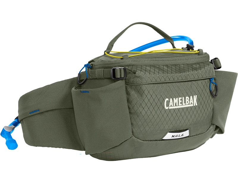 Camelbak M.U.L.E. 5L Waist Pack with Crux 1.5L Lumbar Reservoir in Dusty Olive