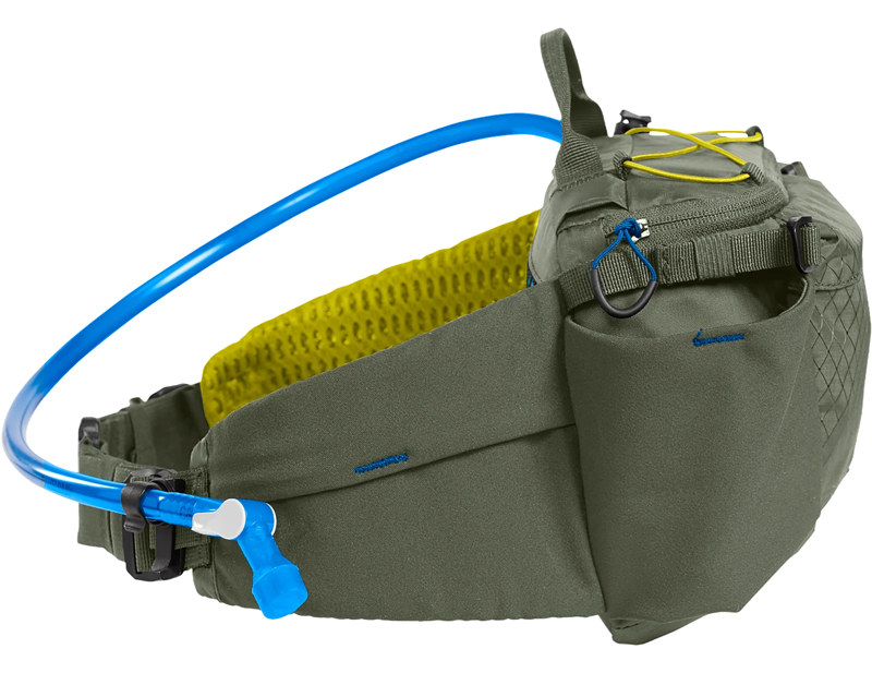 Camelbak M.U.L.E. 5L Waist Pack with Crux 1.5L Lumbar Reservoir in Dusty Olive-2