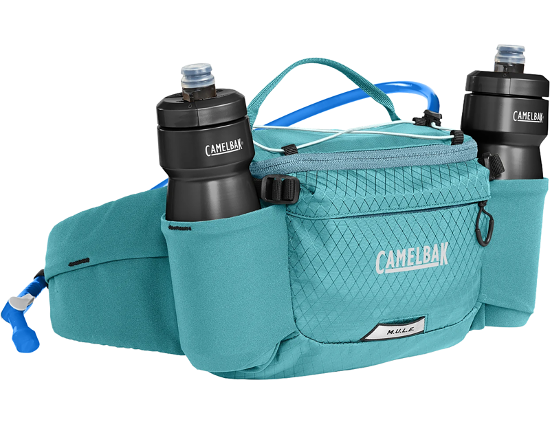 Camelbak M.U.L.E. 5L Waist Pack with Crux 1.5L Lumbar Reservoir in Arctic Blue-4