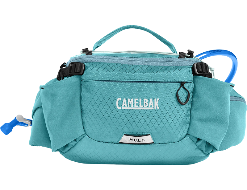Camelbak M.U.L.E. 5L Waist Pack with Crux 1.5L Lumbar Reservoir in Arctic Blue-1