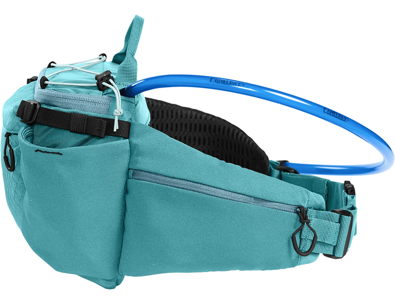 Camelbak M.U.L.E. 5L Waist Pack with Crux 1.5L Lumbar Reservoir in Arctic Blue-2