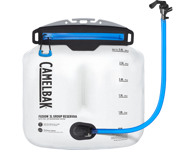 Camelbak Fusion 3L Group Reservoir with TRU Zip Waterproof Zipper in Clear