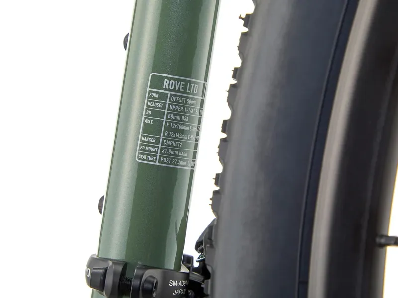 Kona Rove LTD Gravel Bike 2025 in Gloss Metallic Green w/ Satin Lead Decals-6