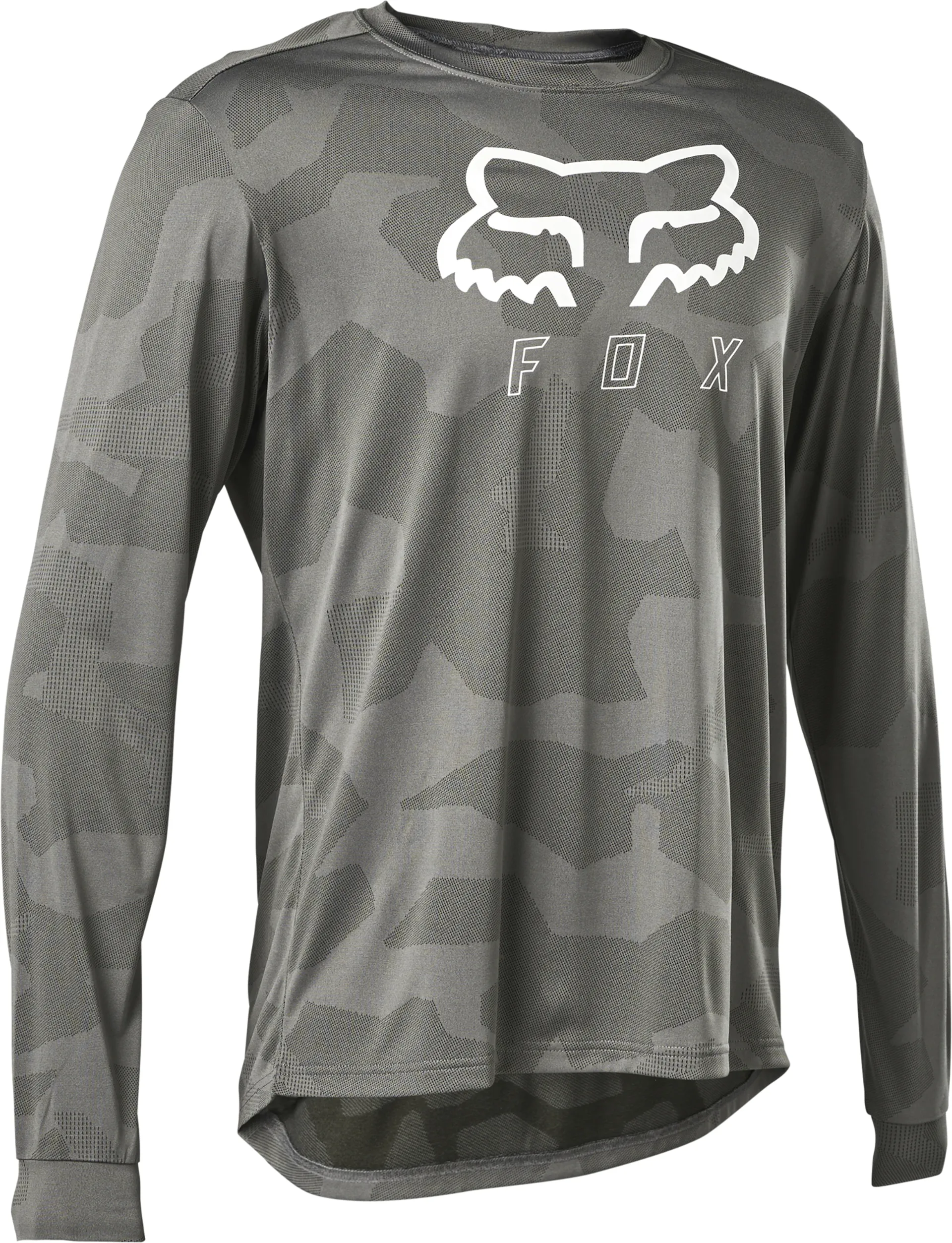 Fox Clothing Ranger Tru Dri Long Sleeve MTB Jersey in Grey