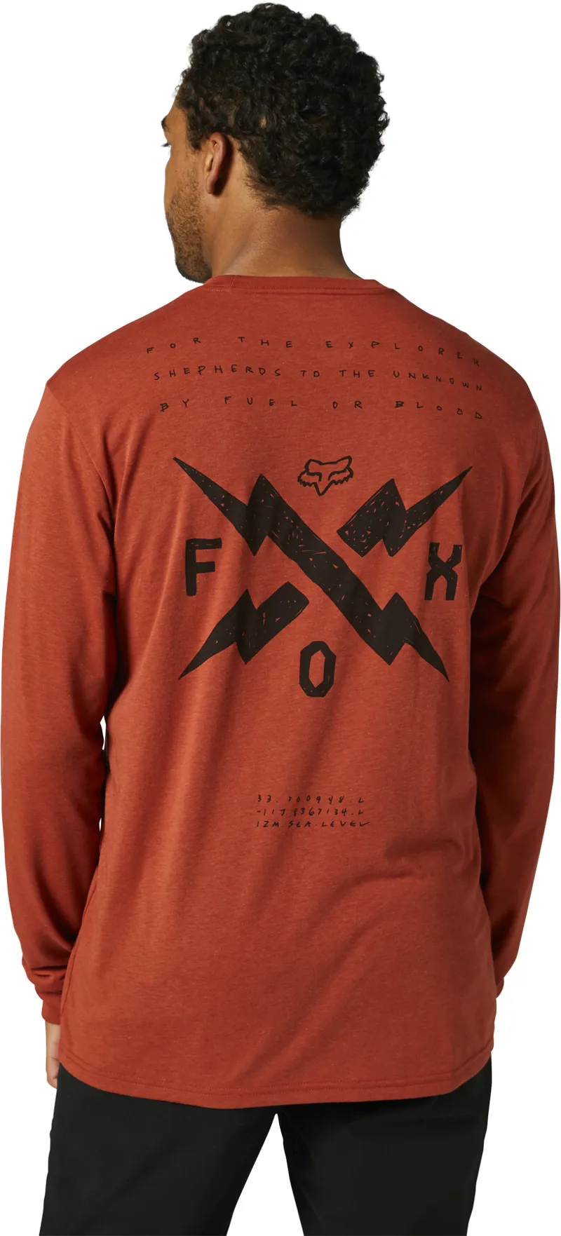 Fox Racing Calibrated Long Sleeve Tech Tee in Red Clay-2
