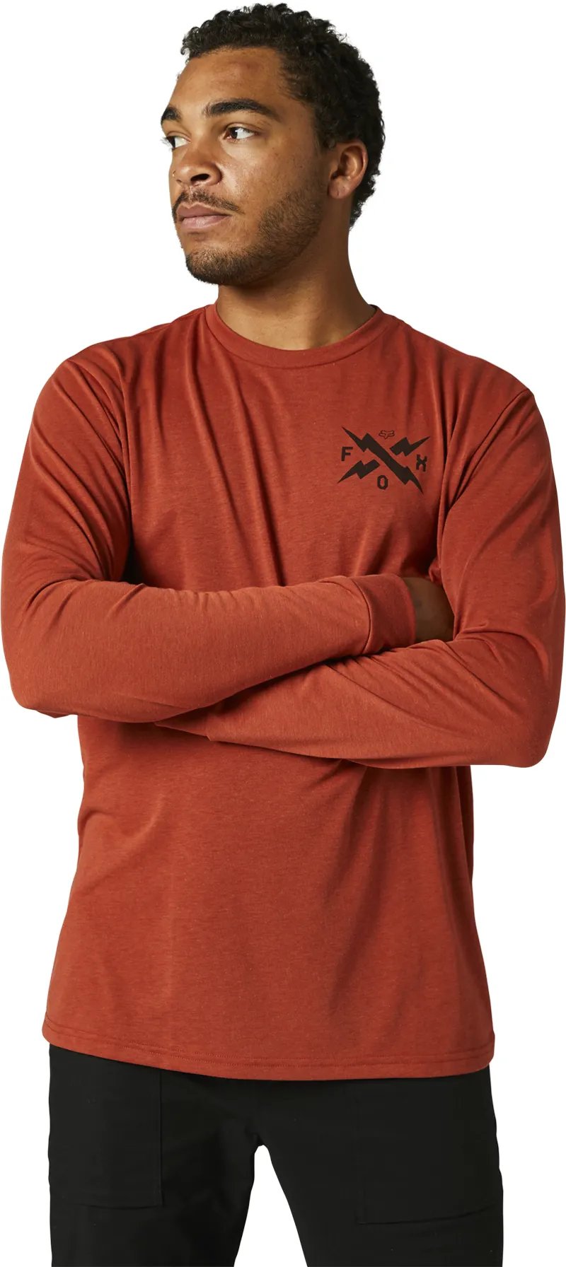 Fox Racing Calibrated Long Sleeve Tech Tee in Red Clay-3
