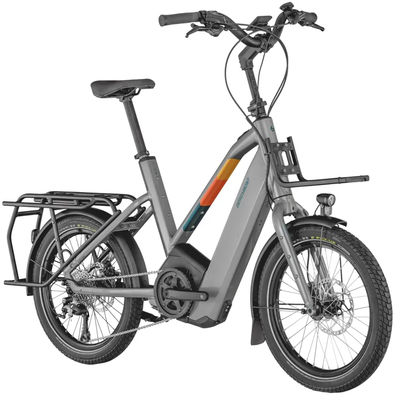 Bergamont Hans-E Electric Urban Bike 2025 in Shiny Mortar Grey-1
