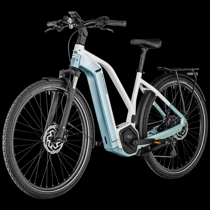 Bergamont E-Horizon Edition LTD Lady Electric Hybrid Bike 2025 in White/Blue-2