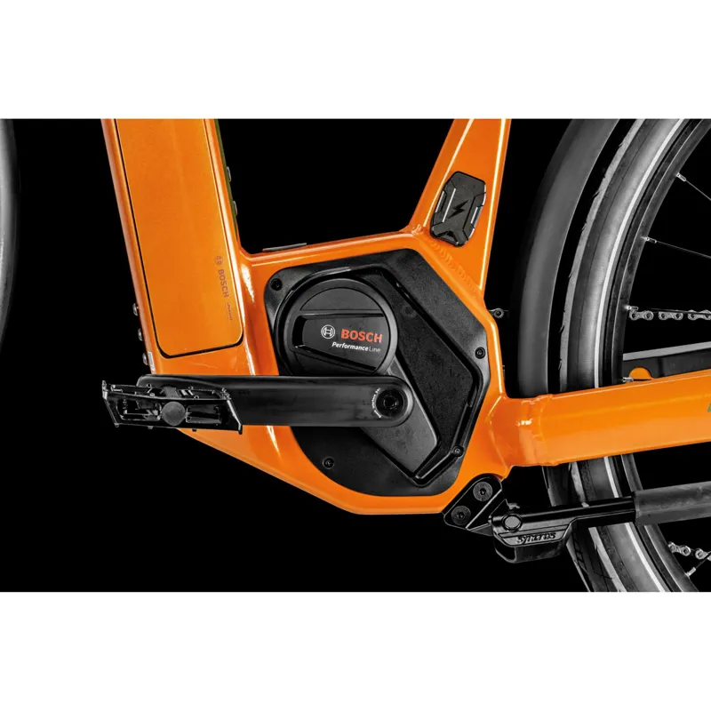 Bergamont E-Revox Sport Rigid EQ Electric Hybrid Bike 2025 in Shiny Sunny Orange-1