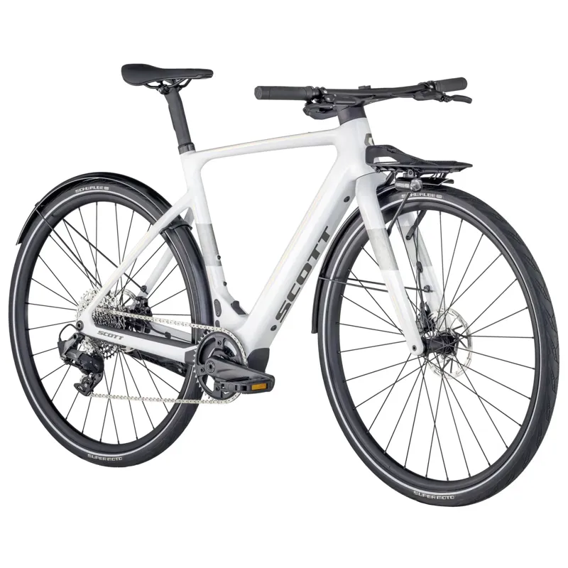 EX DISPLAY Scott Silence eRIDE Electric Hybrid Bike Size s52cm 2025 in White-1
