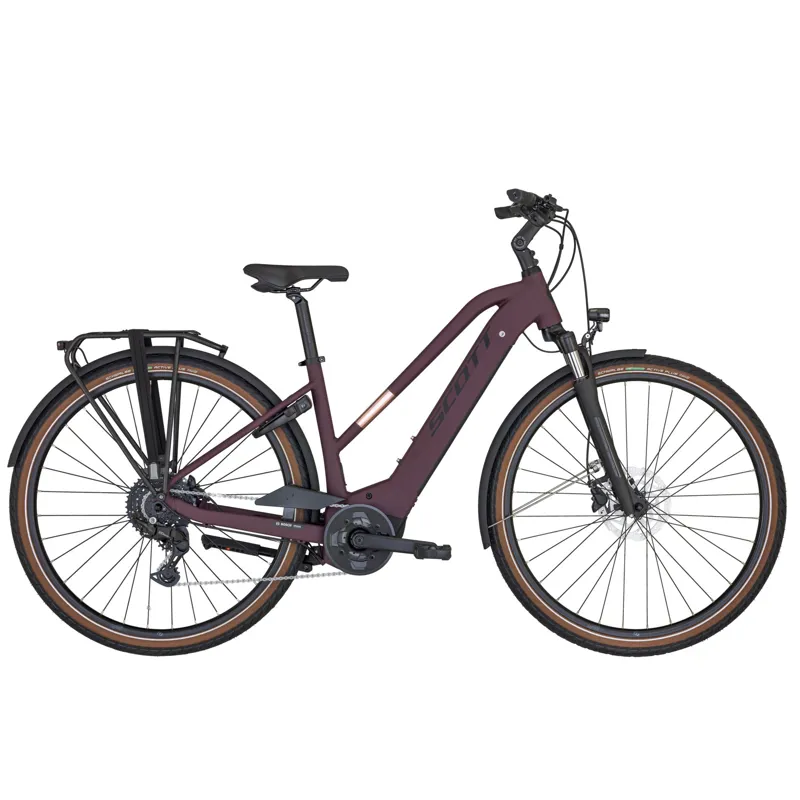 Scott Bike Sub Active eRIDE Lady Electric Hybrid Bike 2024 in Purple