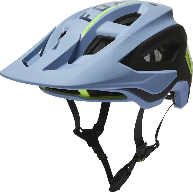 Fox Racing Speedframe Pro MTB Helmet in Blocked Dusty Blue-1