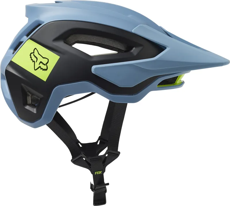 Fox Racing Speedframe Pro MTB Helmet in Blocked Dusty Blue-5