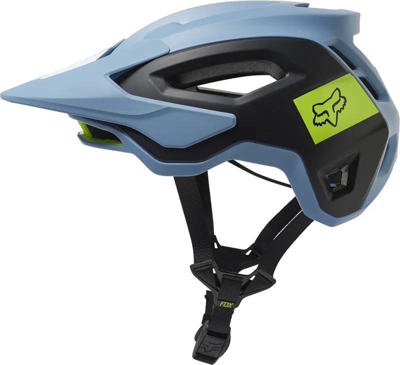 Fox Racing Speedframe Pro MTB Helmet in Blocked Dusty Blue-6