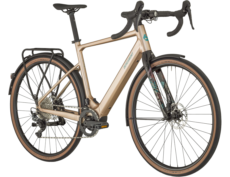 Bergamont E-Grandurance RD 8 Electric Road Bike 2025 in Matt Flaky Beige-1