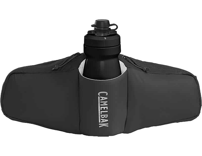 Camelbak Podium Flow 2 Waist Pack with 21oz Podium Dirt Series Bottle in Black