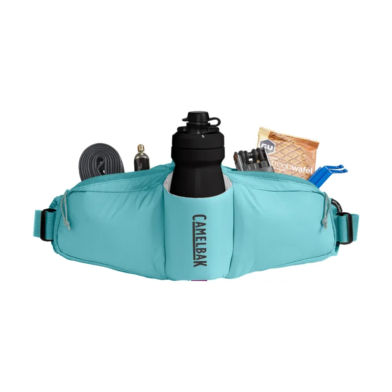 Camelbak Podium Flow 2 Waist Pack with 21oz Podium Dirt Series Bottle in Arctic Blue-1