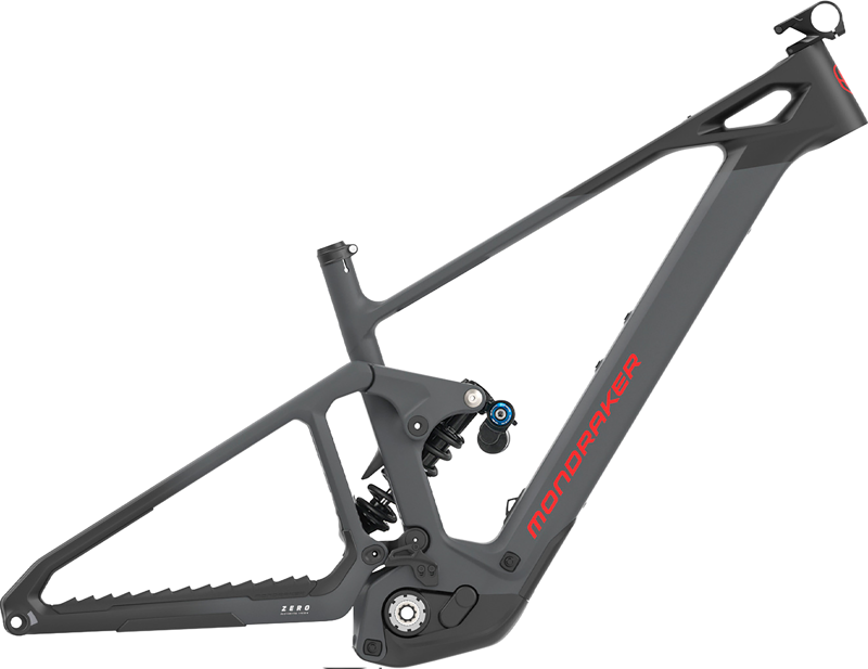 Mondraker Dune RR Electric Full Suspension Mountain Bike Frameset 2027 in Black/Gray/Red