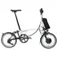 Brompton Electric P Line Explore 12 Speed Folding Bike 2025 in Lunar Ice