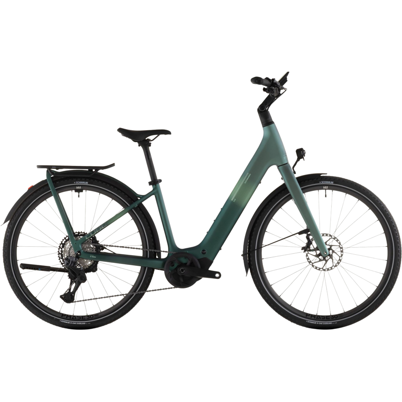 Balfes Bikes Cube Kathmandu Easy Entry Hybrid c:62 Slt 400x Electric Hybrid Bike 2026 in Seafoam/Chrome | Free postage over £30, £10 off first order, price match & 0% finance.
