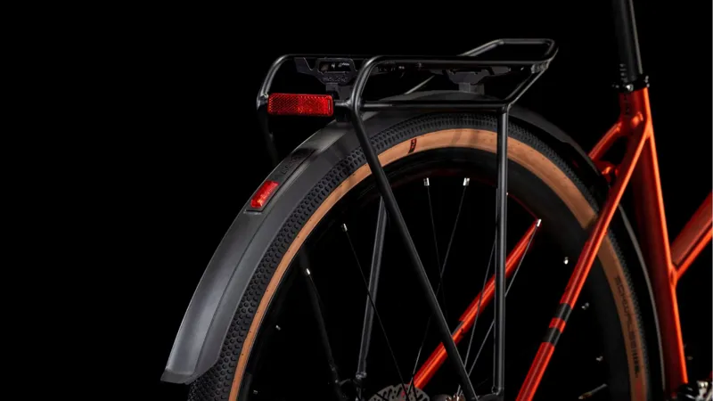 Cube Nulane Pro Fully Equipped Women's Hybrid Bike 2025 in Fireorange/Black-2