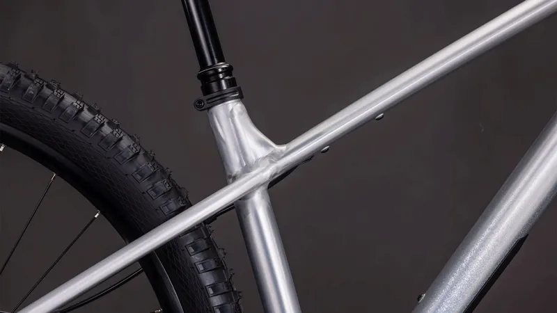 Cube Reaction TM One Hardtail Mountain Bike 2026 in Raw Metal/Blue-4