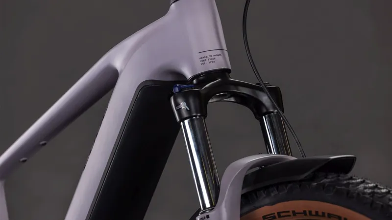 Cube Reaction Hybrid Performance 600 FE Electric Mountain Bike 2026 in Plumgrey/Black-5